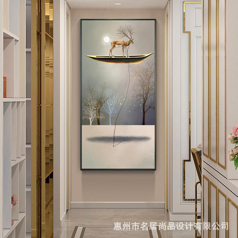 Custom animal painting led crystal porcelain painting with lights anime wall art painting