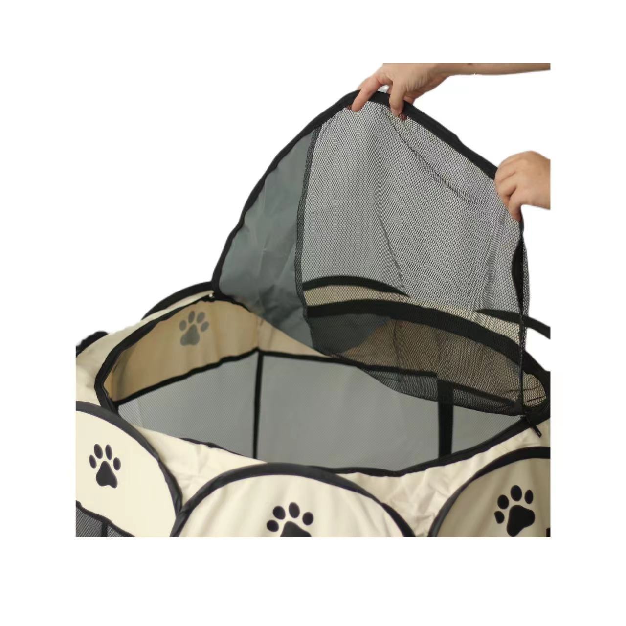 Cheaper Portable Pet Playpen 8 Panels Dog Playpen Foldable Pet Tents Dog House Dog/Cat Indoor Outdoor Travel Camping Use