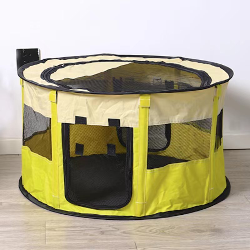 Pet Playpen Foldability Camping Pet Cat Dog Playpen Kennel Tent for Small Dog Cat Removable Shade Cover Pet Playpen