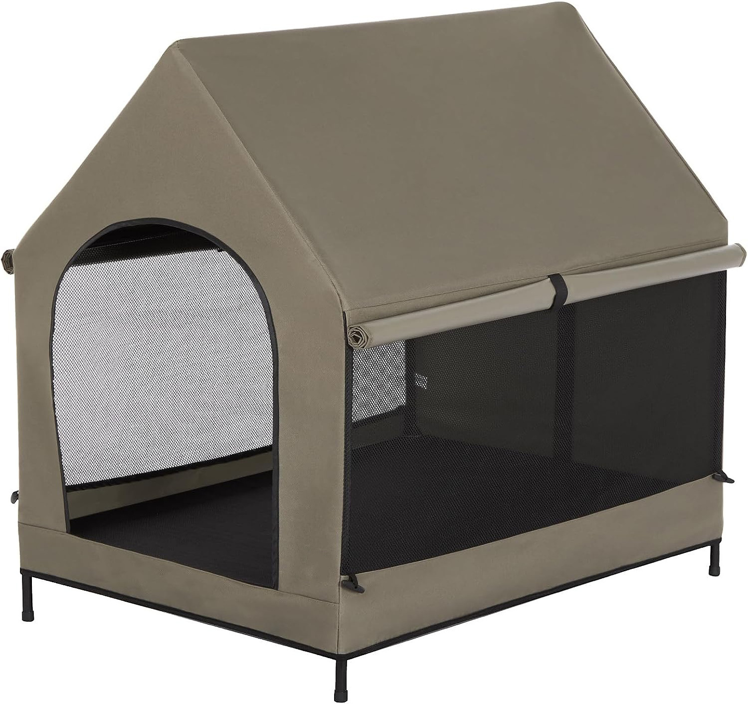 Elevated Pet House Raised Dog Bed Cots Canopy Shade Shelter Tent for Large Dog