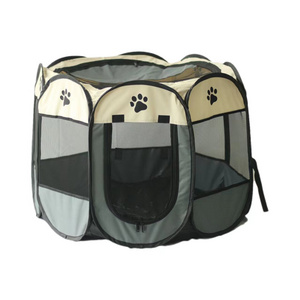 Cheaper Portable Pet Playpen 8 Panels Dog Playpen Foldable Pet Tents Dog House Dog/Cat Indoor Outdoor Travel Camping Use