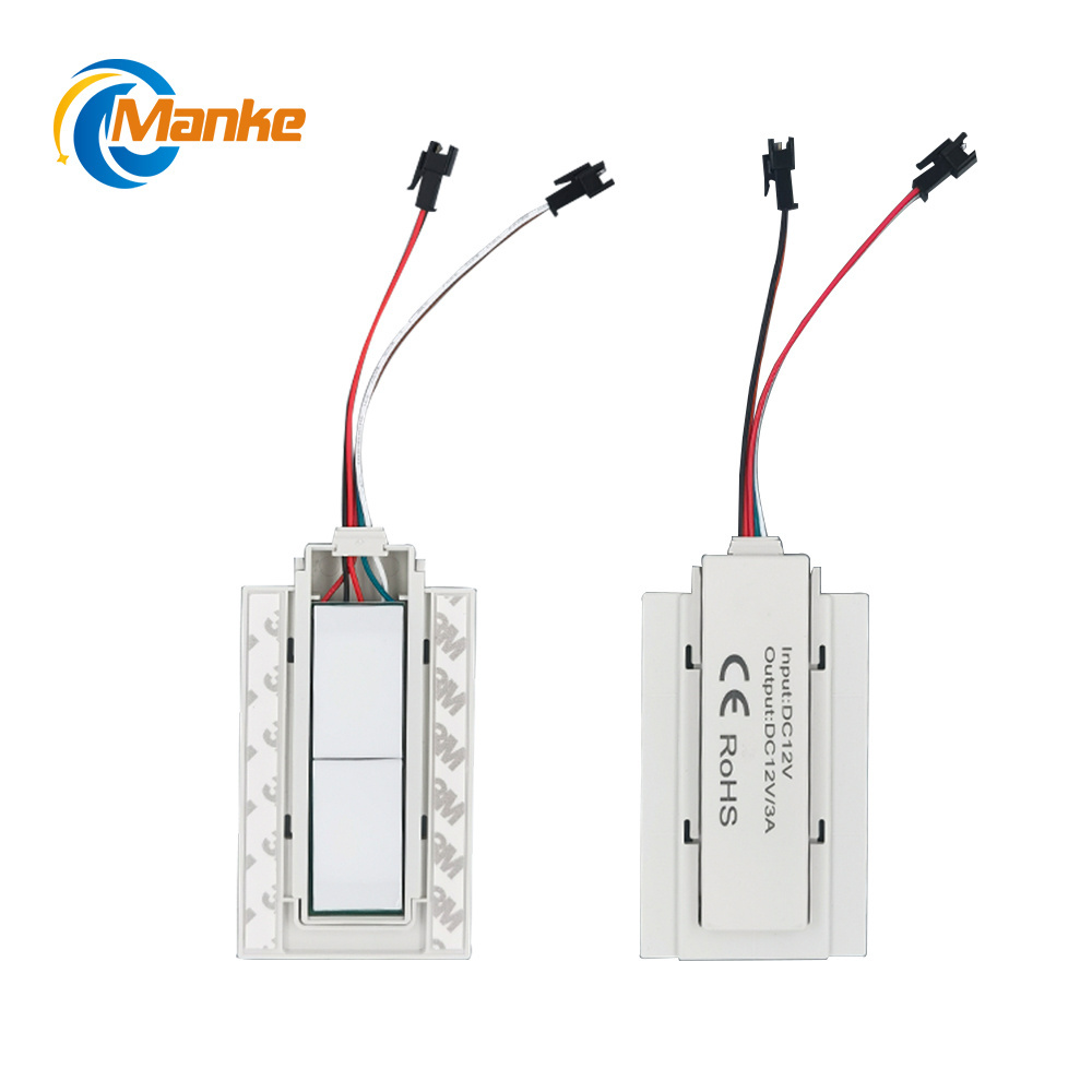 Double Button Single Color 12W/60W Touch Switch Inductive Light Dimmer Touch Sensor Switch with Power Supply Set