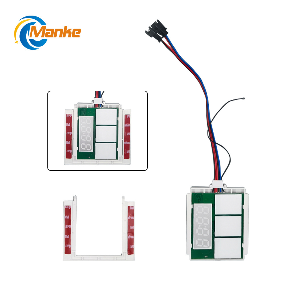 Slim DC12V 5A 60W Inductive Switches Time & Temperature Display Defogger LED Light Mirror Touch Sensor Stepless Dimmer Switch