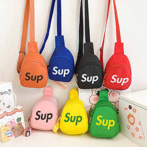 Korean version kids fashion girl boy pack shoulder messenger bag cute cartoon kawaii children melody chest fanny bag