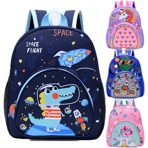 2024 New Cute Cartoon Canvas Dinosaur School Backpack for Children Casual Burden-Reducing Design for School