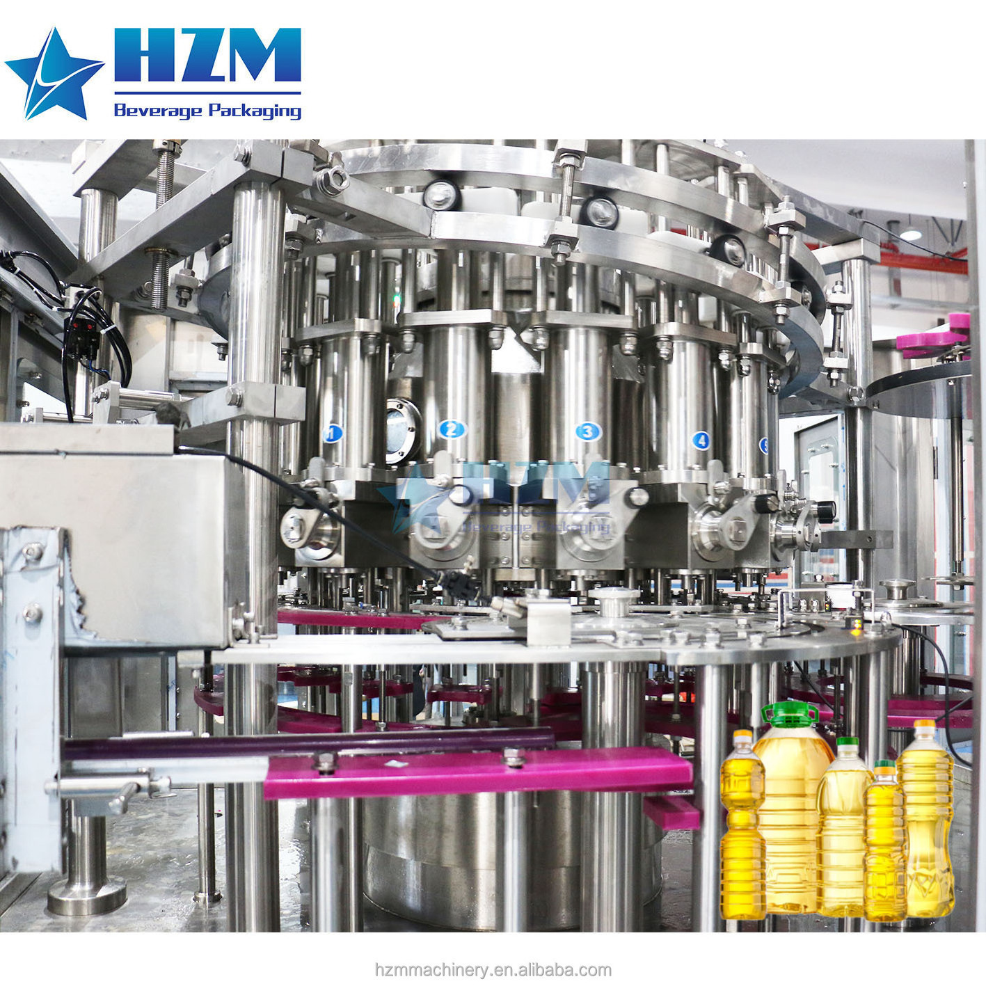 Automatic Rotary Type PET Bottle Edible Oil Filling Machine