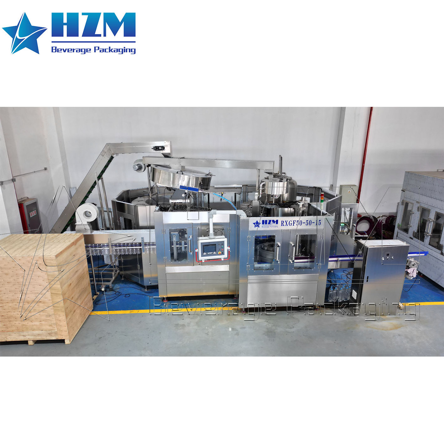 Carbonated Beverage Drink Making Machine PET bottle Filling Production Line / Soda Water Bottling Machine