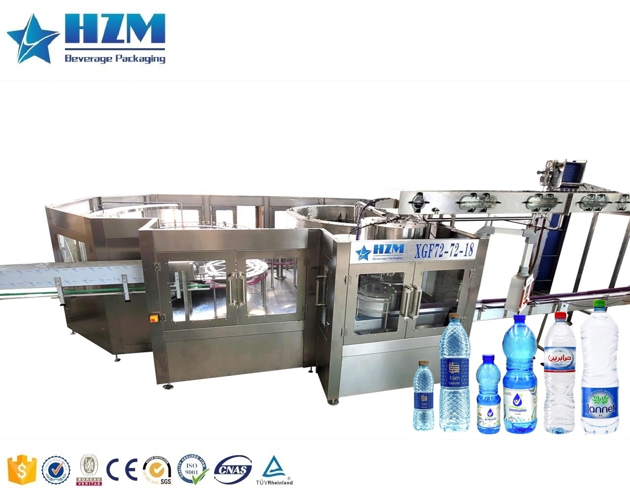 Mineral Water Bottling Line Filling Machine Drinking Pure Water Filling Machine Water Washing Filling And Capping Machine