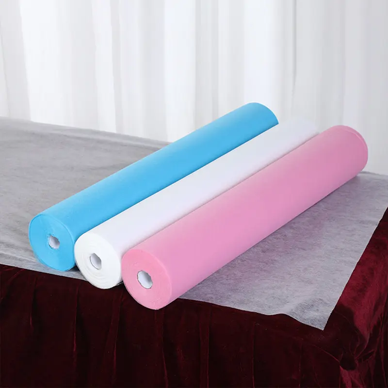 Nonwoven disposable bed sheet fabric polypropylene medical hospital waterproof oil proof Bed Sheets