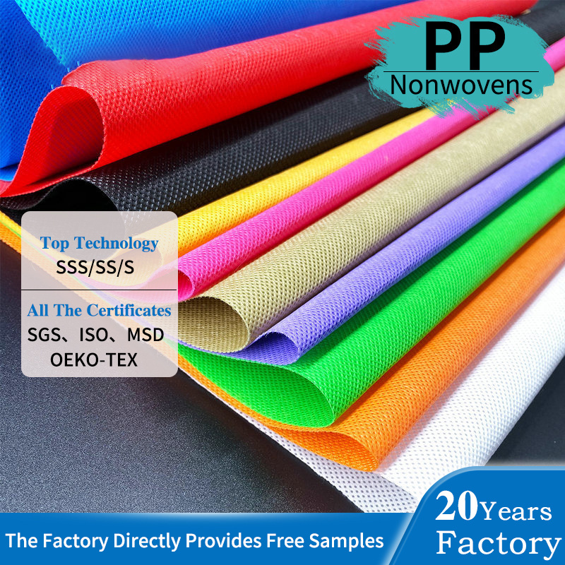 Hydrophilic polypropylene spunbonded non woven fabric roll colorful spunbond pp nonwoven fabric BestSuppliers