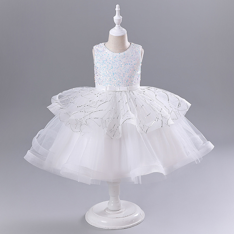 Elegant Kids Bridesmaid Wedding Dress Children Flower Girls' Party Dresses