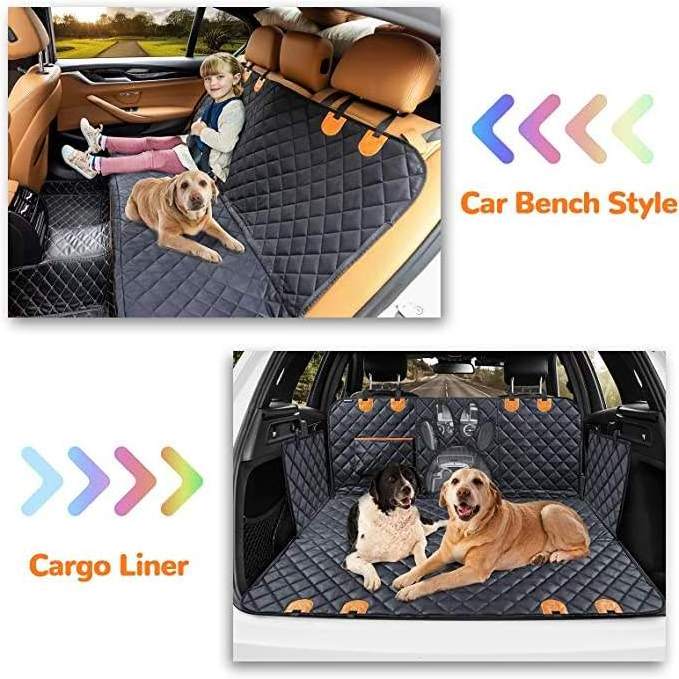 Hot Sale Ecofriendly Luxury Pet Travel Waterproof Hammock Cars Mat Belt Protector Dog Car Back Seat Cover For Large Pets