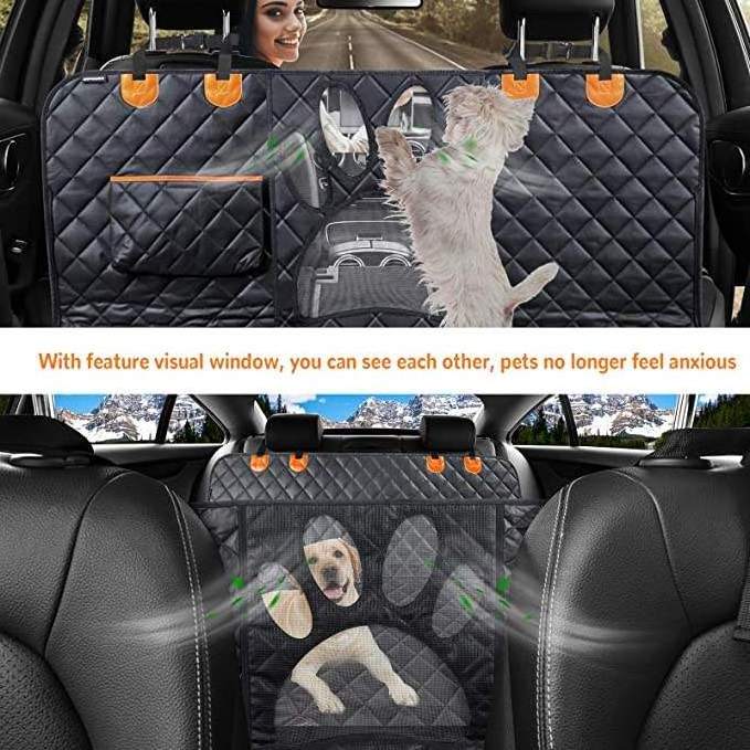 Hot Sale Ecofriendly Luxury Pet Travel Waterproof Hammock Cars Mat Belt Protector Dog Car Back Seat Cover For Large Pets