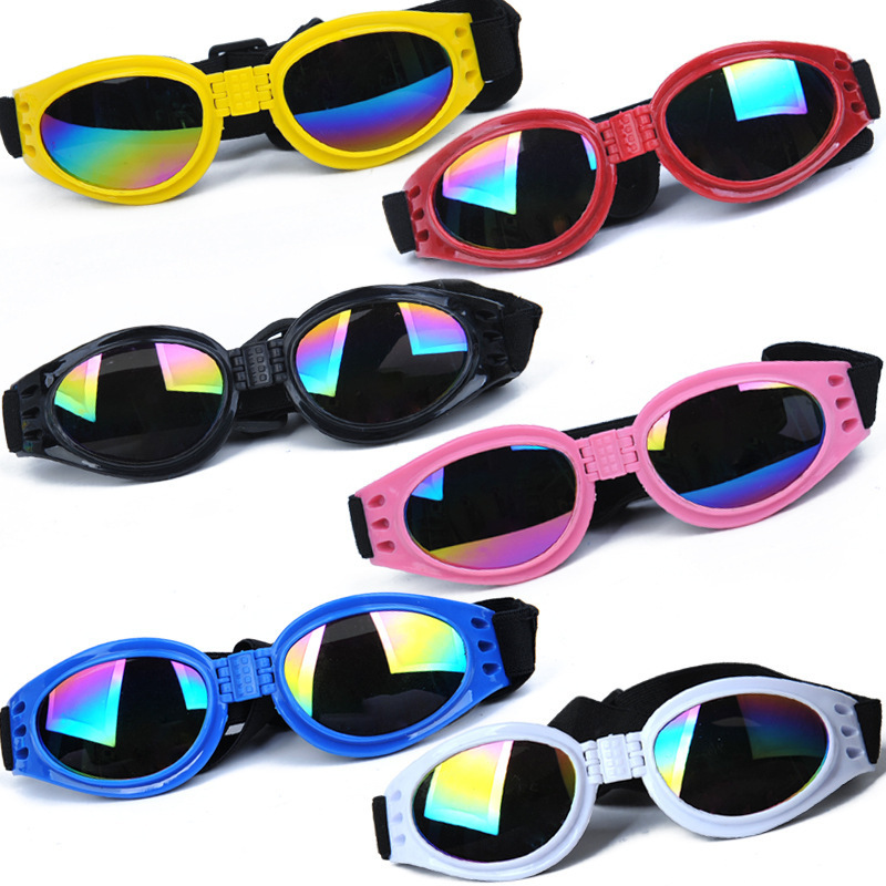 Wholesale Multicolor Summer Sun UV Proof Pet Accessories Dog Sunglasses Plastic Fashion Pet Apparel & Accessories Goggles Solid