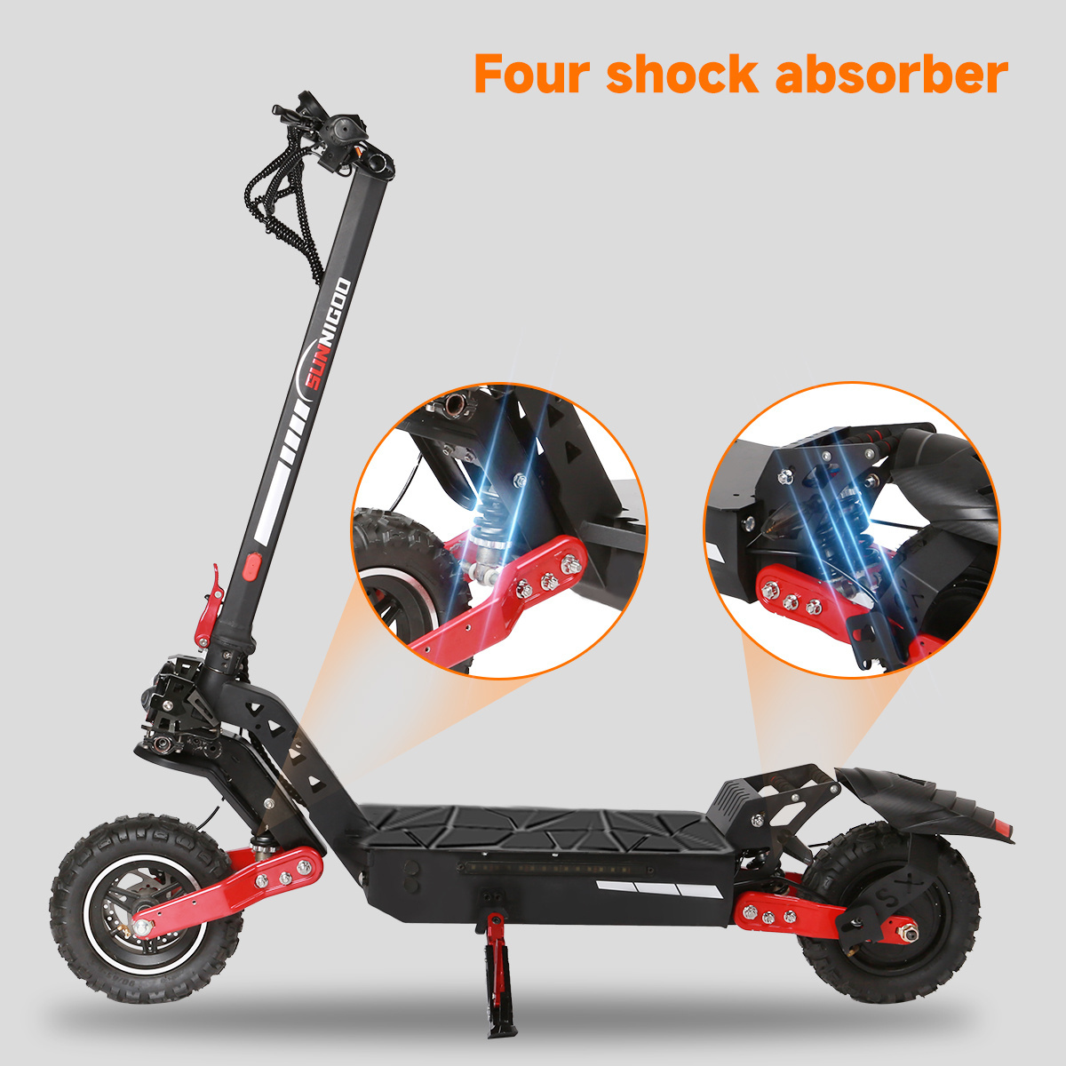 Vicsound Fast Dual Motor Scooters Electric 11 Inch 60v 48v 56000w 6000w Dual Motor Powerful Electric Scooter For Adults