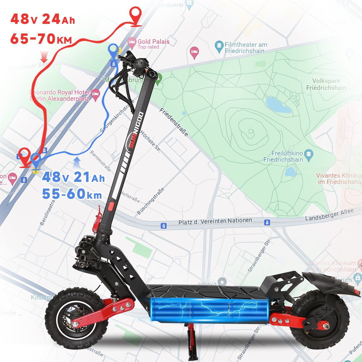 Powerful Dual Motor 85Km/h 100KM Scooters Off Road Foldable 11 Inch Fat Tire Electrical 5600W Electric Scooter