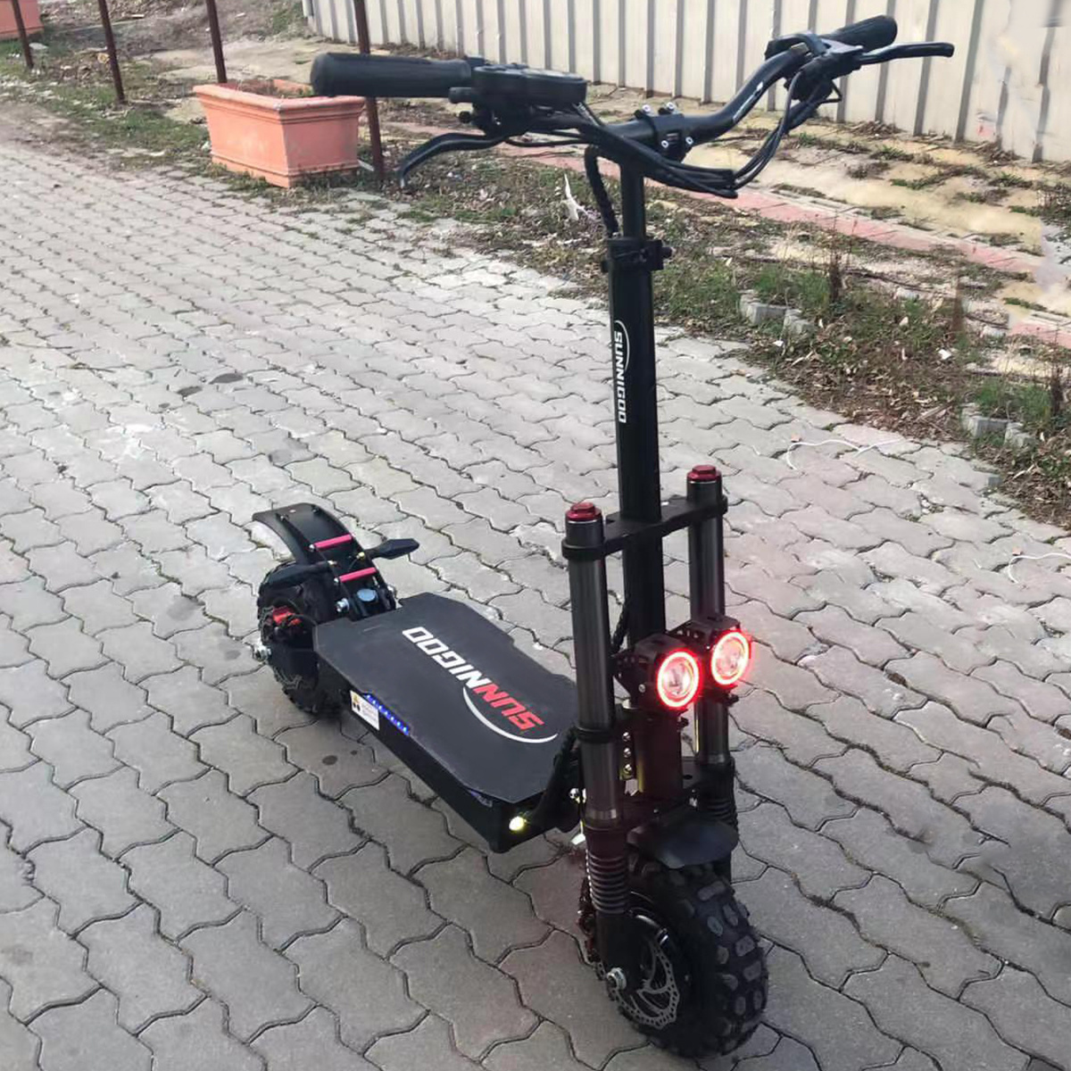 OEM Max 100km 5600W Powerful Electrical Scooter Dual Motor 2400w 5600w Foldable 11Inch Fat Air Tire 48V/60V 30/38Ah NFC Scooters