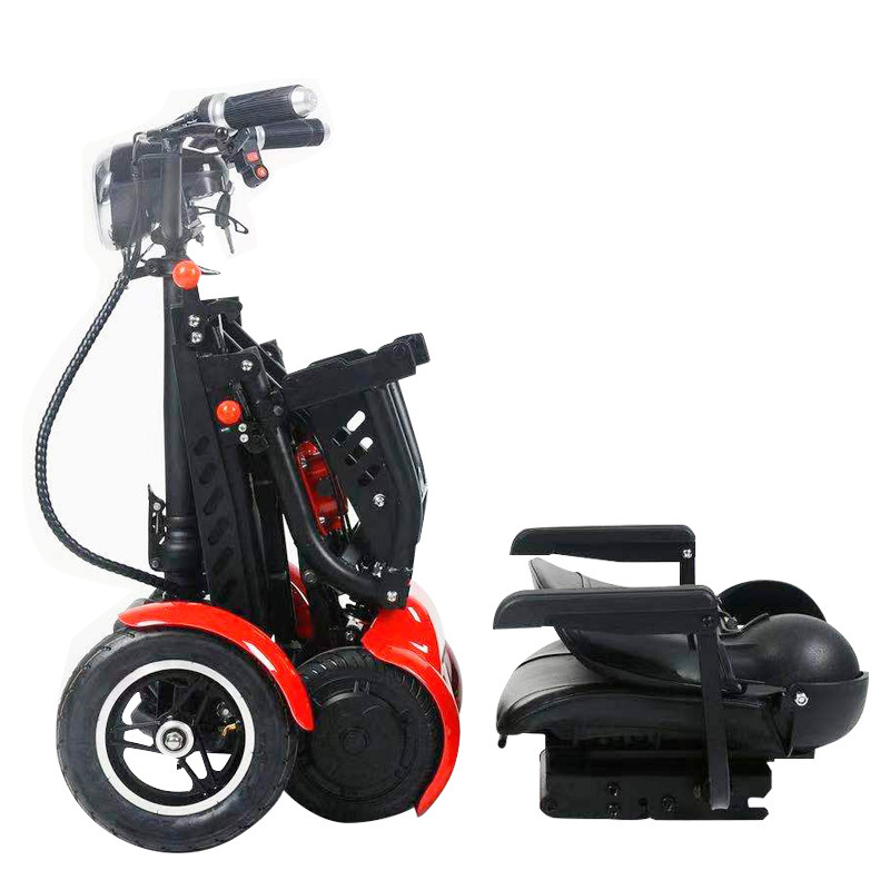 oem 4 wheel 2 person electric scooter adult folding 4 wheels scooter electric mobility scooter car power wheelchair for elderly