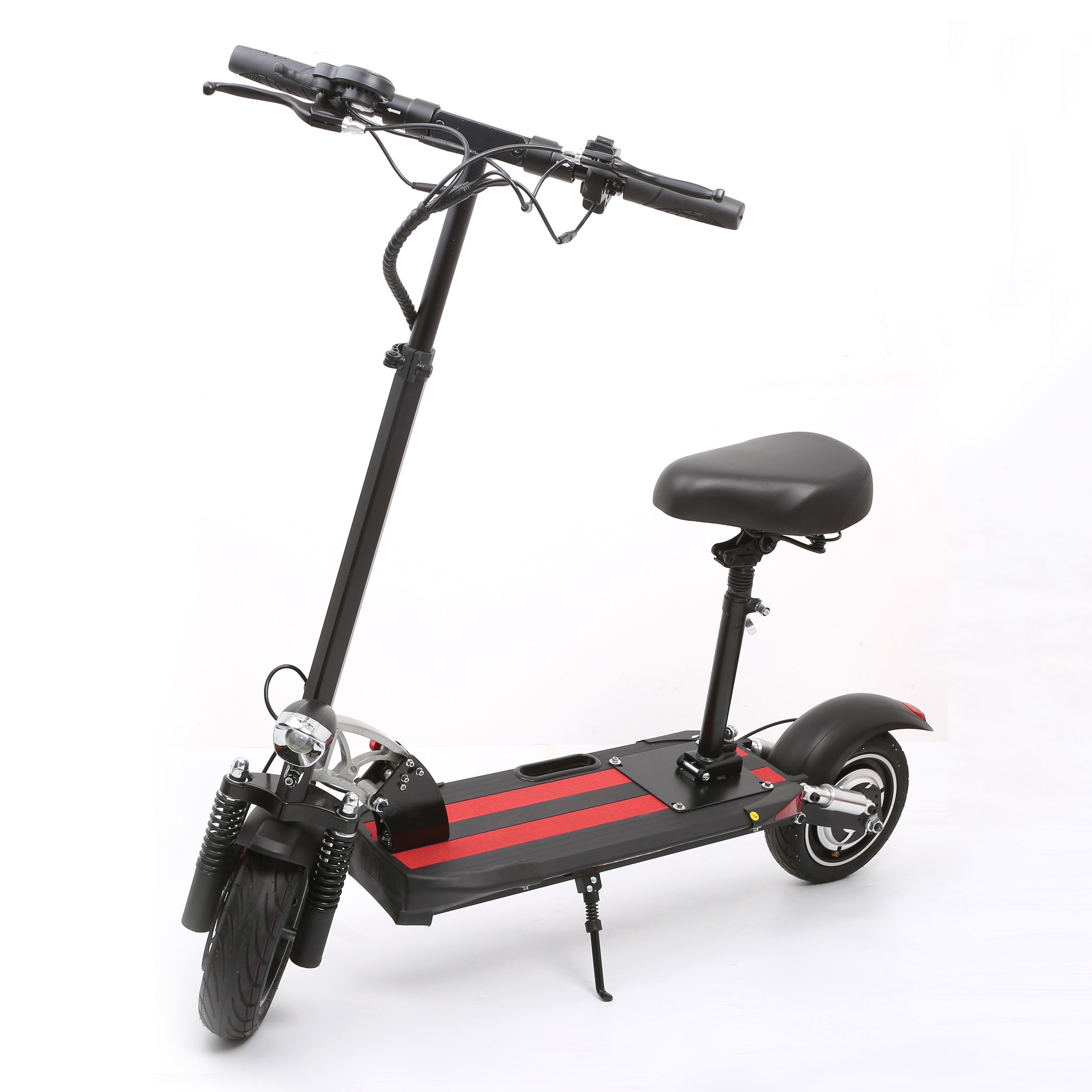 EU UK 120kgs loading weight 10inch electric scooter motorcycle 12.5A 1000w fat tyre electric scooter with seat foldable