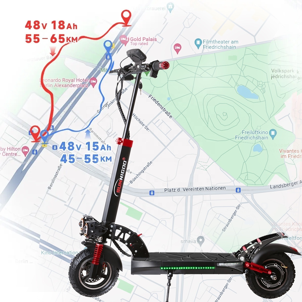 Hot Sale 800W Off Raod Fast Electric Scooter Powerful 10 inch Tire Scooters With Seat Adult Best Electric Scooters Wholesale