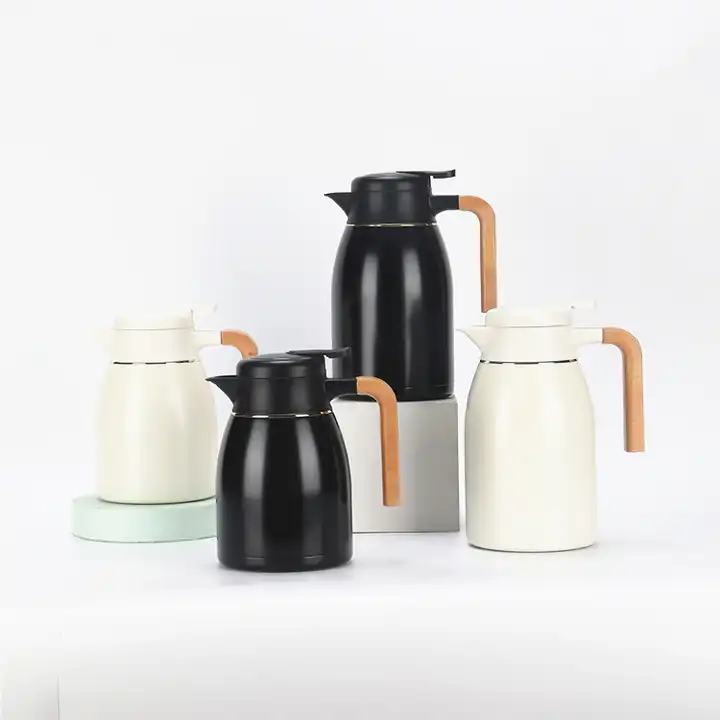 1L Double Wall High Quality Jug Vacuum Flask Coffee Pot Outdoor Water Jug for Party With Lid