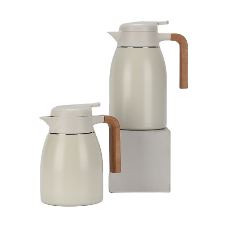 1L Double Wall High Quality Jug Vacuum Flask Coffee Pot Outdoor Water Jug for Party With Lid