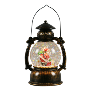 Wind lamp round swirling glitter water christmas light indoor use battery operated spinner LED lantern light