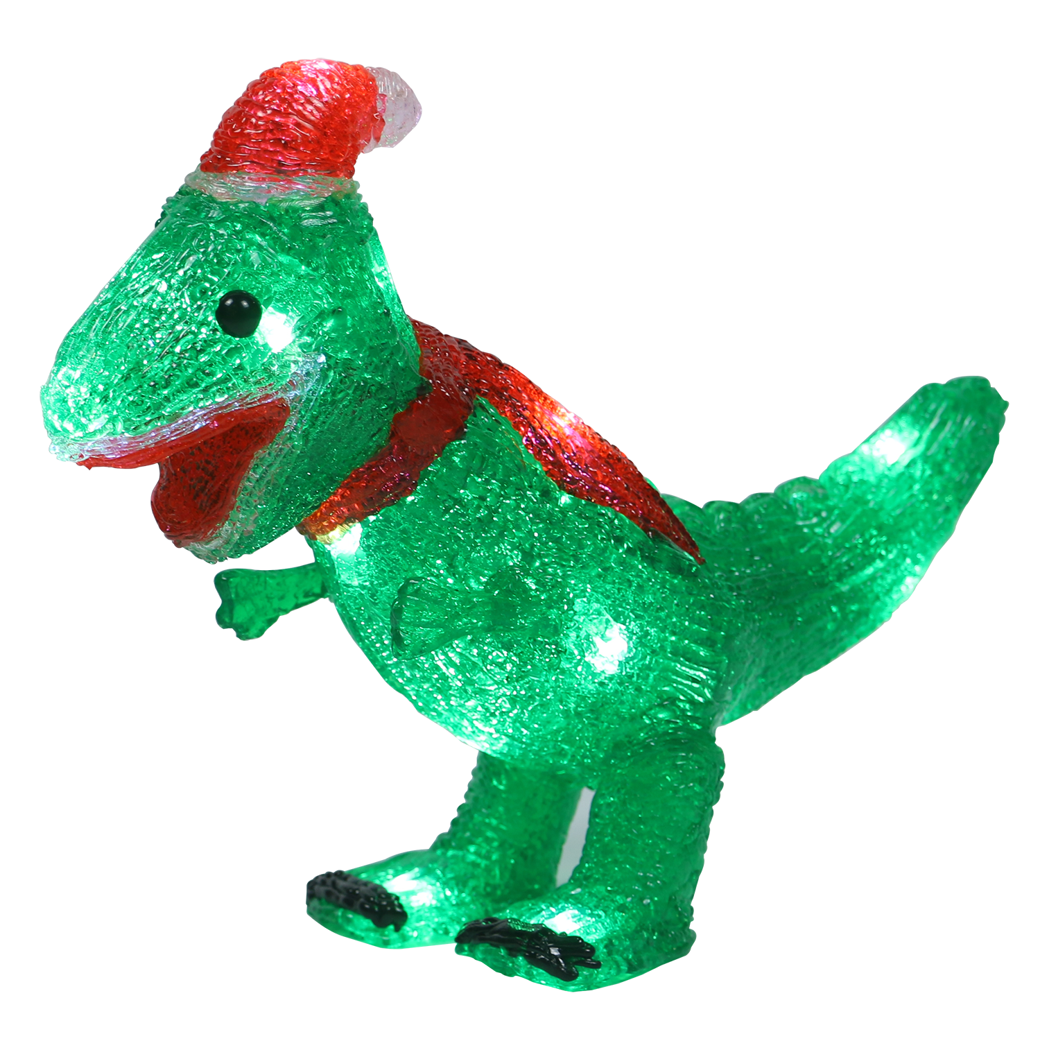 Acrylic Christmas Dinosaur 16LEDs Battry Operated Outdoor Christmas Light Garden Decoration