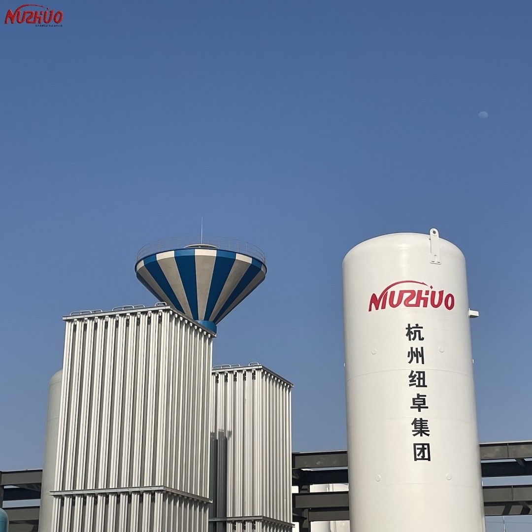 NUZHUO Automatic 400Nm3/h LIN Generating Plant Liquid Nitrogen Machine 10 Tons Per Day LN2 Equipment