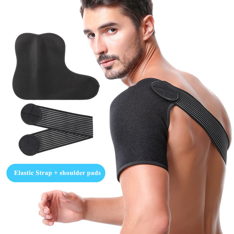 Breathable Adjustable Back Shoulder Support Immobilizer Neoprene Shoulder Brace for Pain Relief Shoulder Injuries&Tendonitis