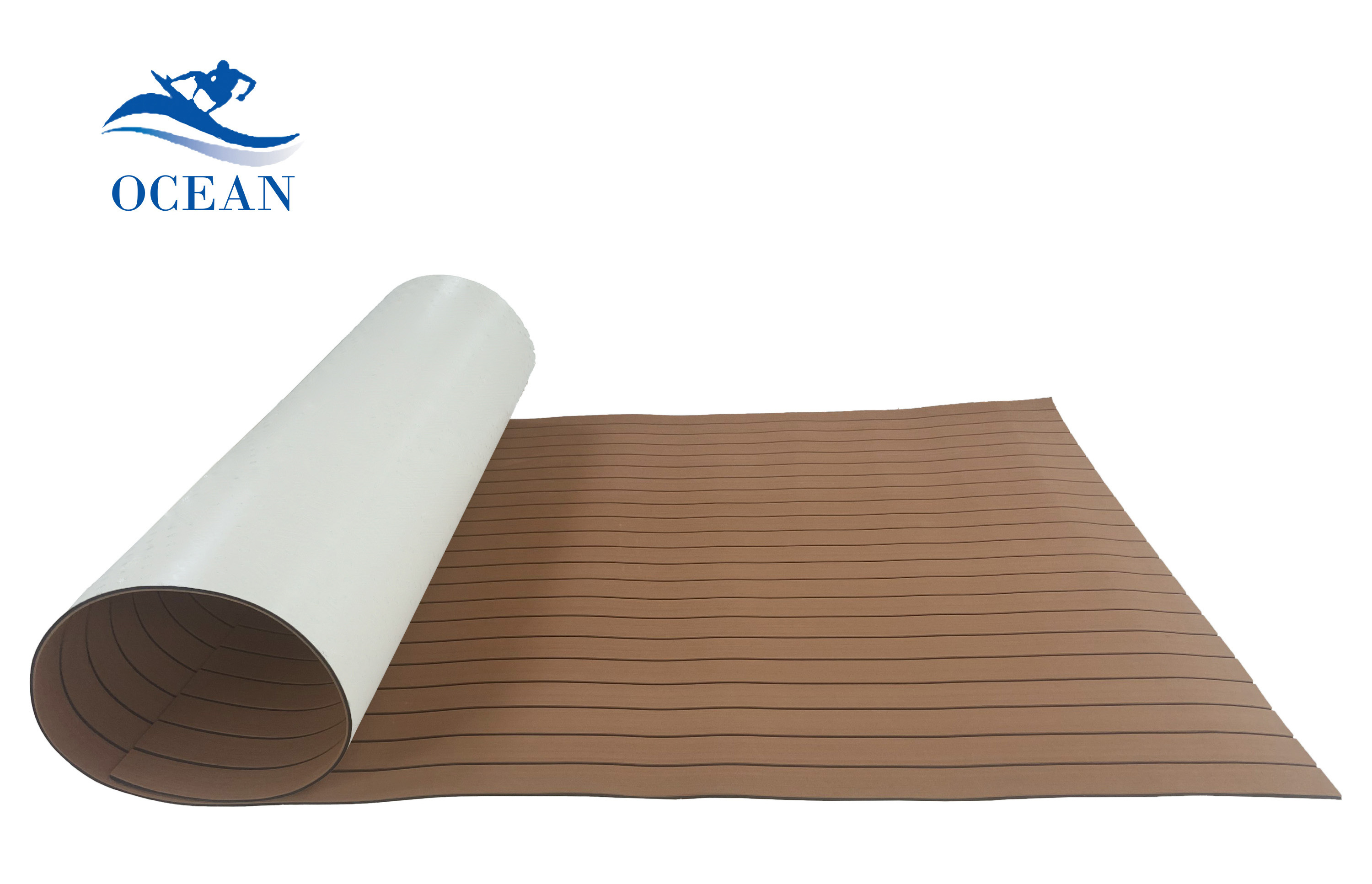 Ocean Oem/Odm Custom Eva Foam Self Adhesive Rubber Boat Anti Slip Floor Mats Synthetic Teak Sea Deck Rolls Boat Flooring