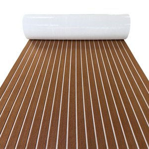 Ocean Custom Eva Foam Sea Deck Waterproof Anti Silp Anti Uv Faux Teak Boat Carpet Marine Foam Rolls Mats Yacht Boat Flooring