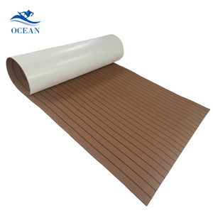 Ocean Oem/Odm Custom Eva Foam Self Adhesive Rubber Boat Anti Slip Floor Mats Synthetic Teak Sea Deck Rolls Boat Flooring