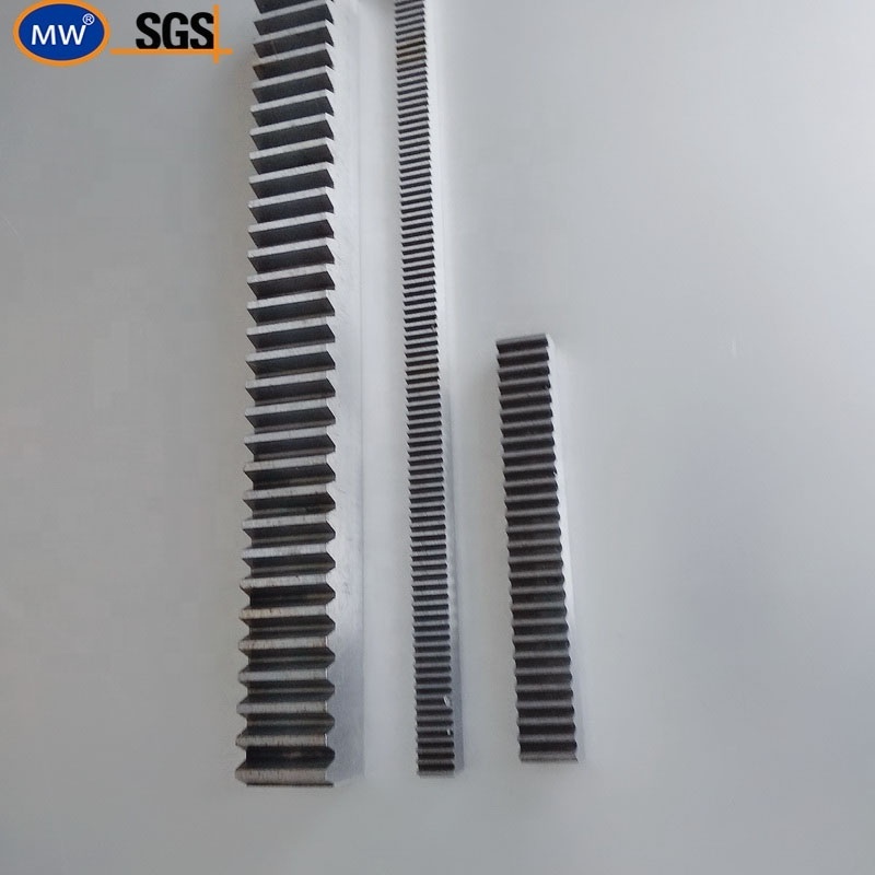 MW high quality industrial engraving spur helical M1 M1.5 M2 M2.5 M3 M4 M5 M6 M8 DP CP Steel Gear Rack for CNC machine