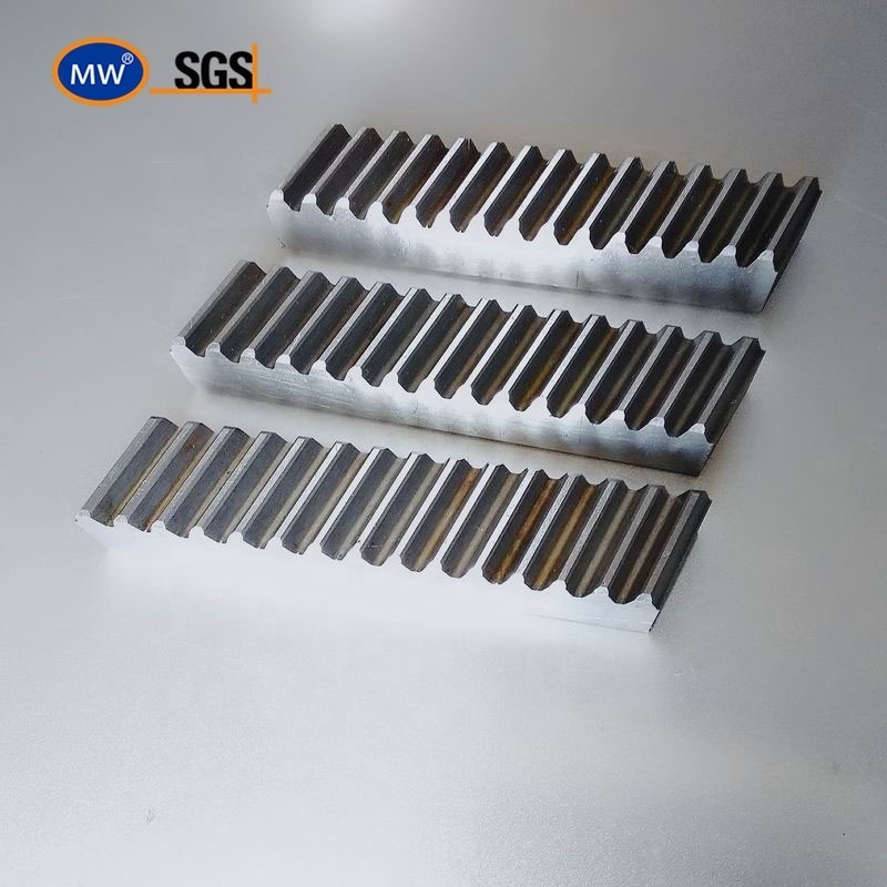 MW high quality industrial engraving spur helical M1 M1.5 M2 M2.5 M3 M4 M5 M6 M8 DP CP Steel Gear Rack for CNC machine