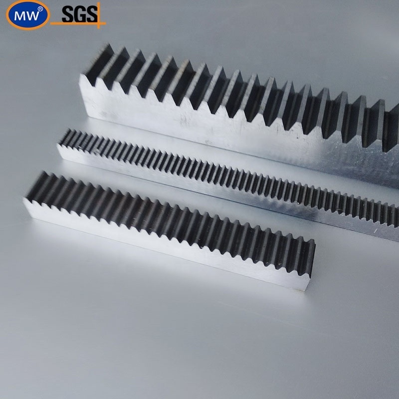 MW high quality industrial engraving spur helical M1 M1.5 M2 M2.5 M3 M4 M5 M6 M8 DP CP Steel Gear Rack for CNC machine