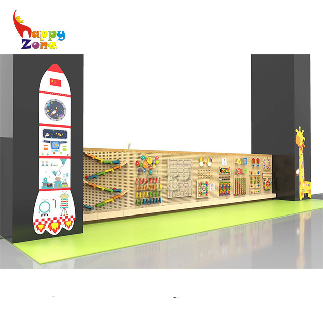 Wooden Interactive Wall Mounted Play Systems Interactive Wall Games Educational Play Systems Hot for Sales