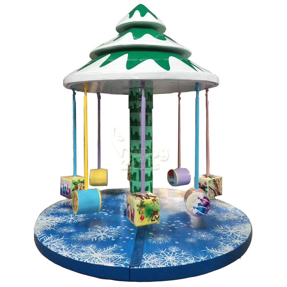 Electric Merry Go Round Coconut Tree Shape Swing indoor electric Playground equipment soft play for amusement park