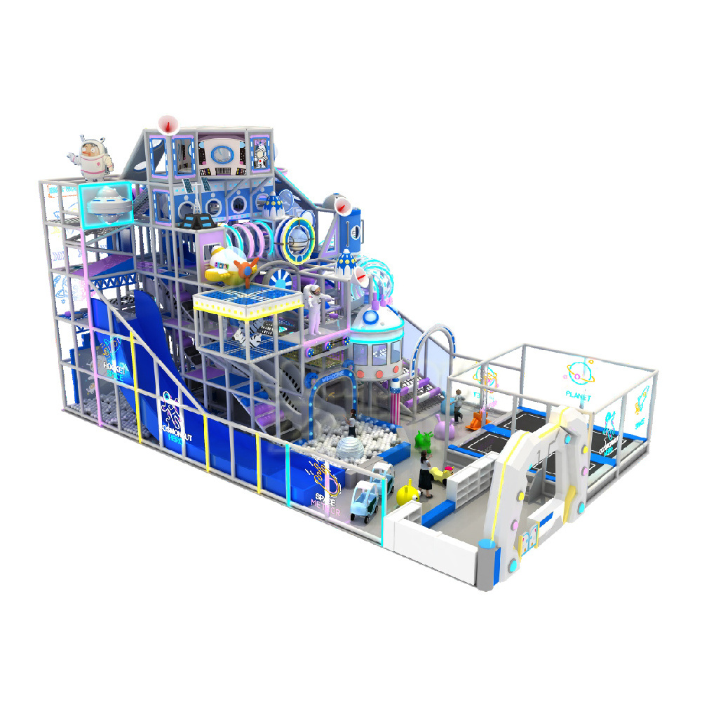 Best Quality space theme Customized Amusement Indoor Play Center Playground Labyrinth Game, kids play zone for sale