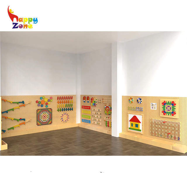 Wooden Interactive Wall Mounted Play Systems Interactive Wall Games Educational Play Systems Hot for Sales