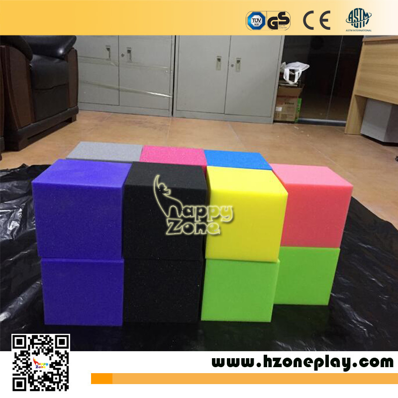 Trampoline Foam Pits Blocks and Gymnastics Cushion Cubes for Gyms and Extreme Sports