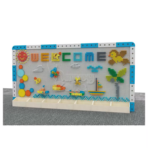 Latest Design Large EVA foam Building Blocks Wall kids DIY blocks interactive wall panel games educational toys for kids