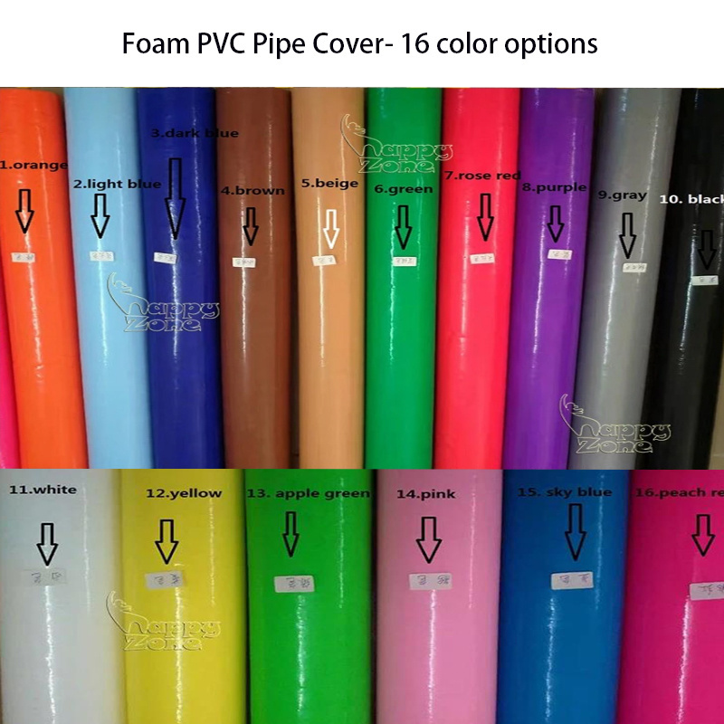 Fire Retardant  Soft PVC Foam Pipe Cover Pads Playground Protection Tuff Pads  for Children' Playground Steel Pipe