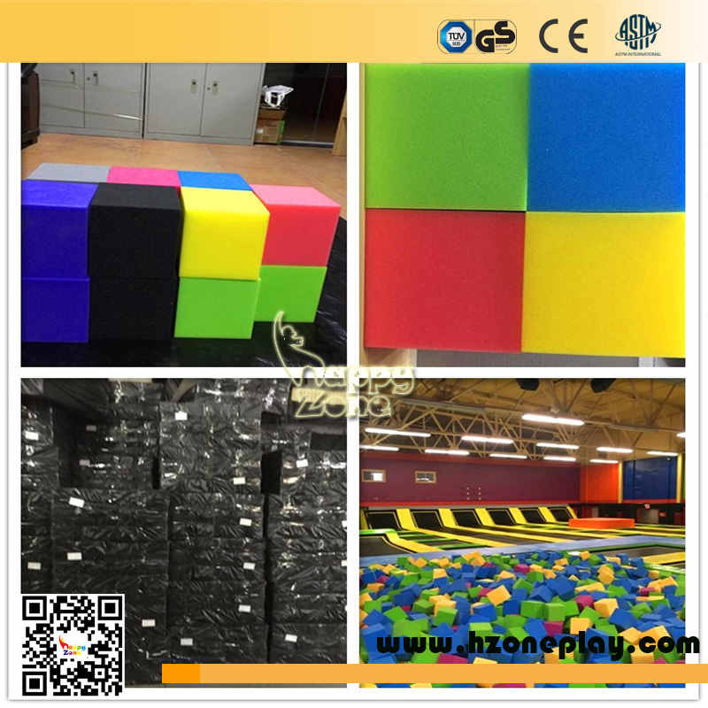 Trampoline Foam Pits Blocks and Gymnastics Cushion Cubes for Gyms and Extreme Sports