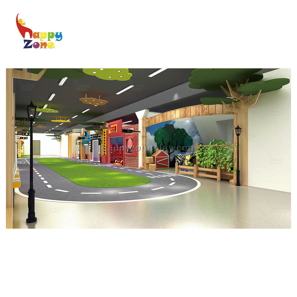 Happy Zone Kids Role Play House Tiny Town indoor Play house Infants Play Entertainment Center for indoor playground