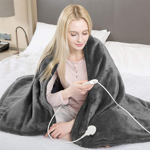 Rechargeable Battery Flannel Fleece Pad Electric Heated Blanket