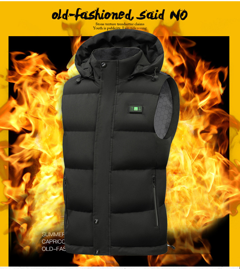 Essential in Winter USB Warm With Power Bank Outdoor Waistcoat Heating Vest