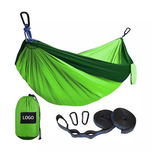 Outdoor Padded Folding Camping Hammock Portable Beach Garden Tree nylon Camping Hammock