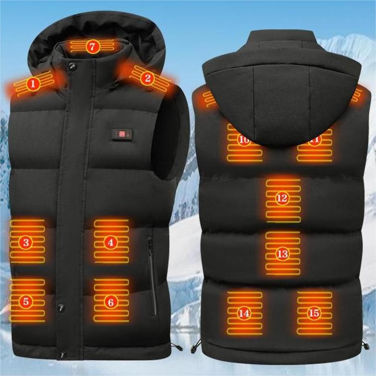 Essential in Winter USB Warm With Power Bank Outdoor Waistcoat Heating Vest