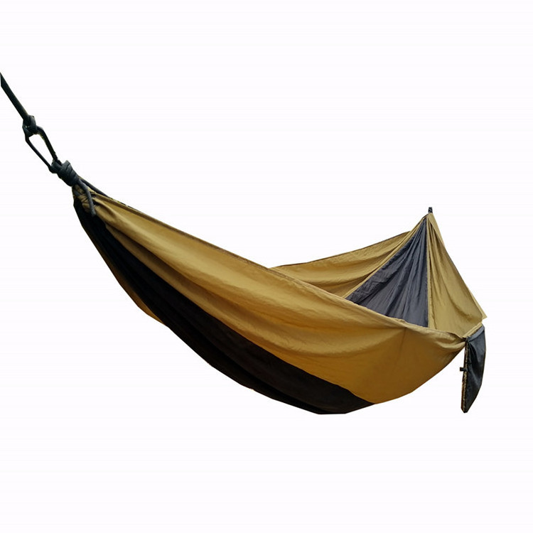 Outdoor Padded Folding Camping Hammock Portable Beach Garden Tree nylon Camping Hammock